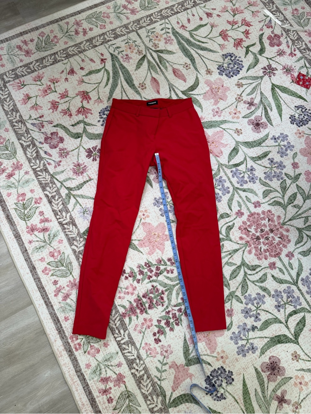 Express Slim Red Chino Pants
